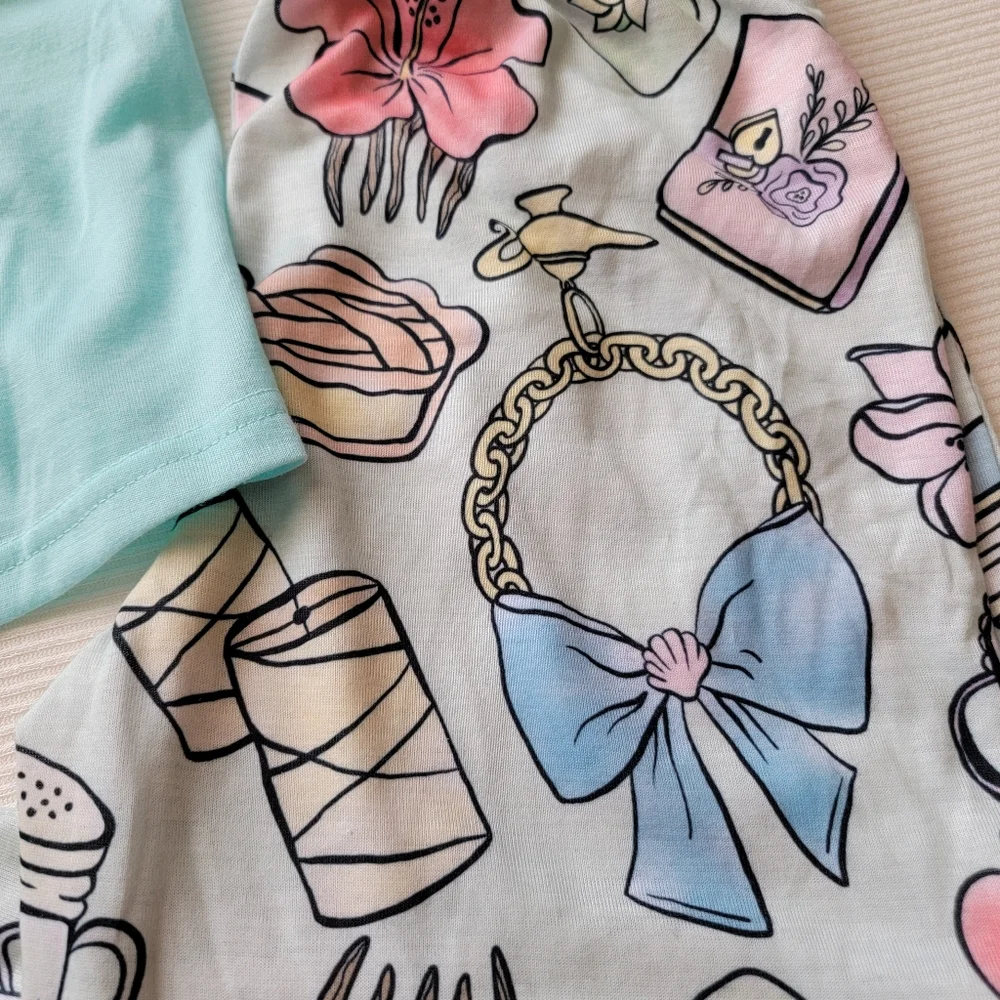 Girls Pajama Pants And Shorts Set
